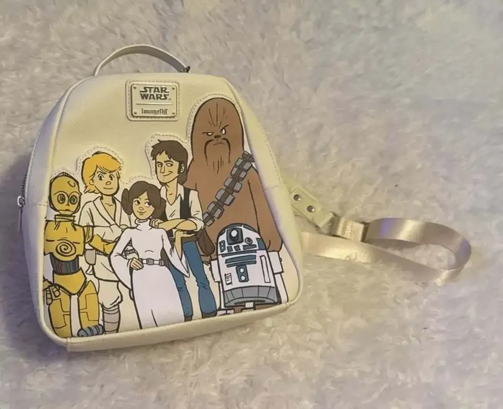 Loungefly‎ Star Wars Cartoon Heroes Mini Backpack with Darth Vader Back Graphic